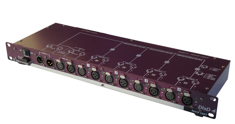 Splitter de signal dmx STARWAY DISD4 1 Entrée 4 sorties 
