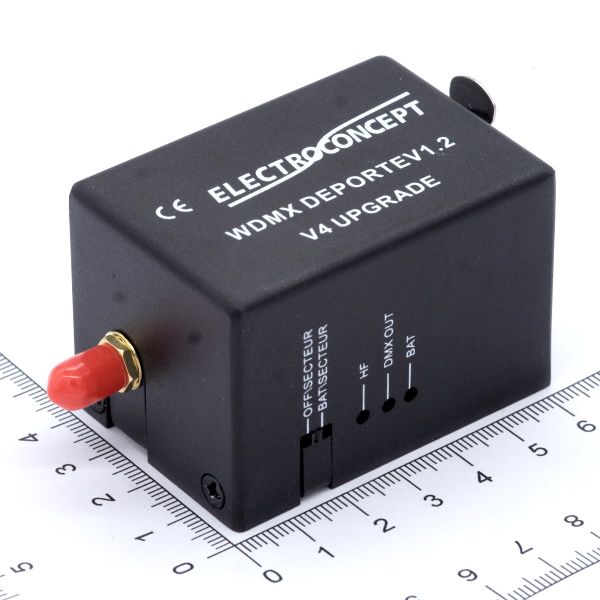 Récepteur DMX 5pts HF sur batterie