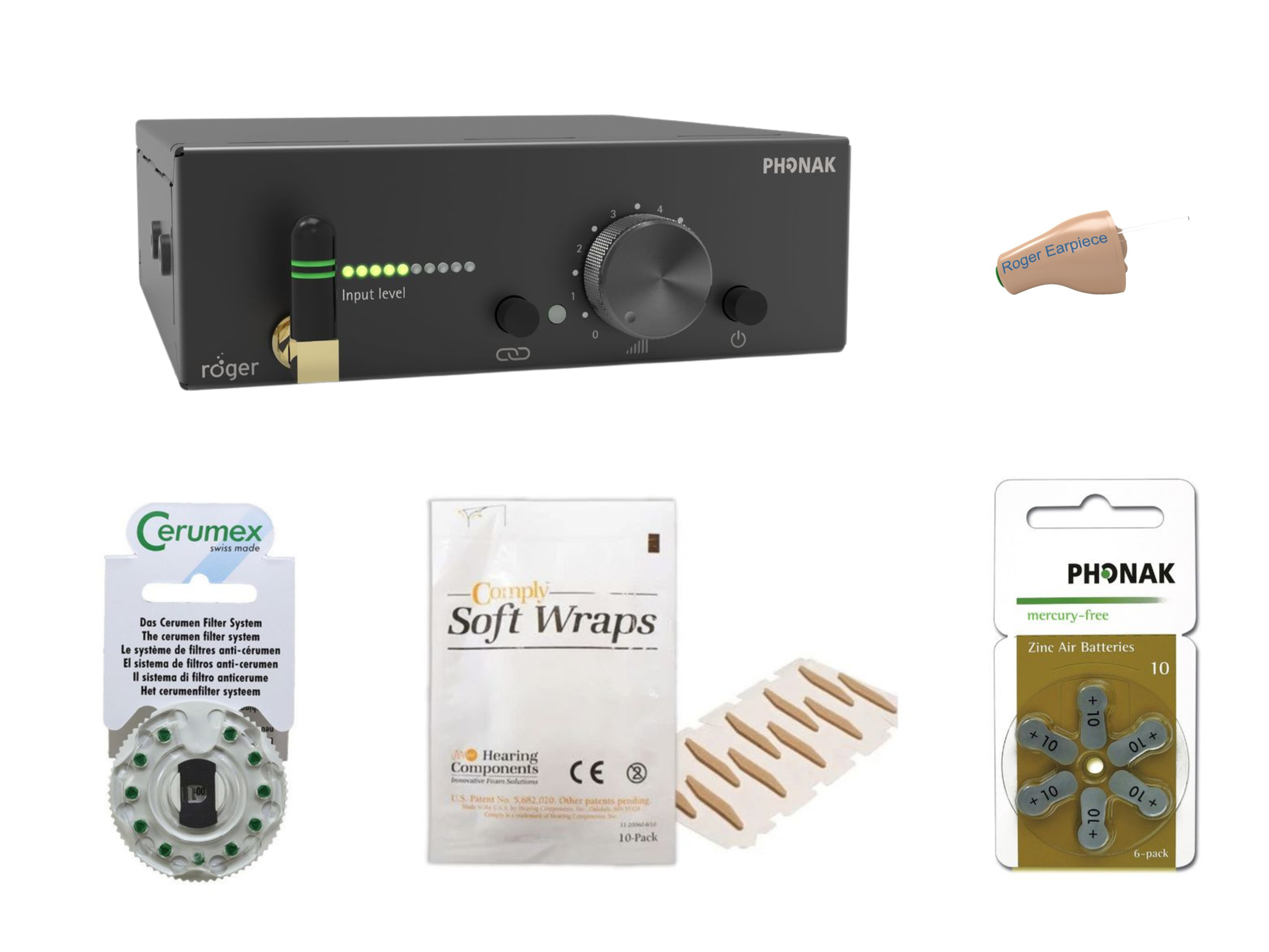 Kit complet PHONAK ROGER radiorécepteur intra-auriculaire