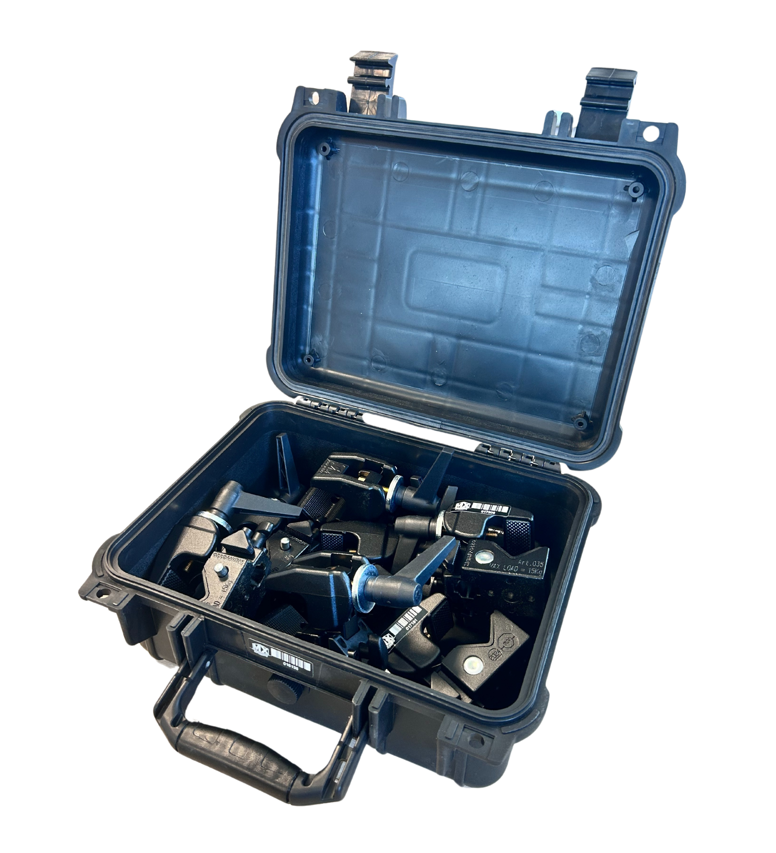 Kit de 8 Clamp Manfrotto 035 en pelicase