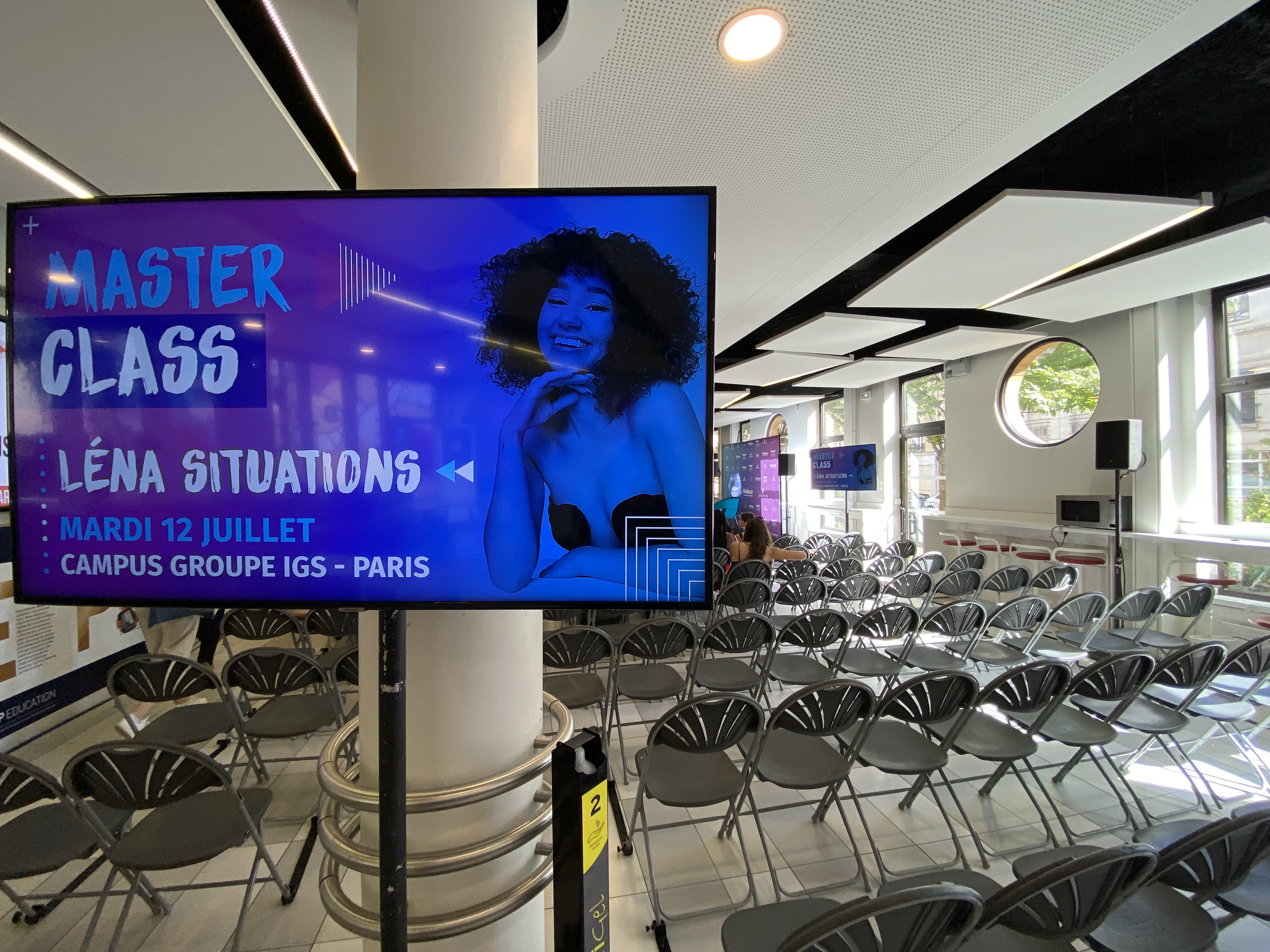 Masterclass de Léna Situations au Campus IGS
