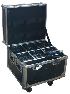 Kit de 6 Wellfit noir avec télécommande IR