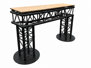 Régie DJ 175cm de long 100cm de haut NOIR